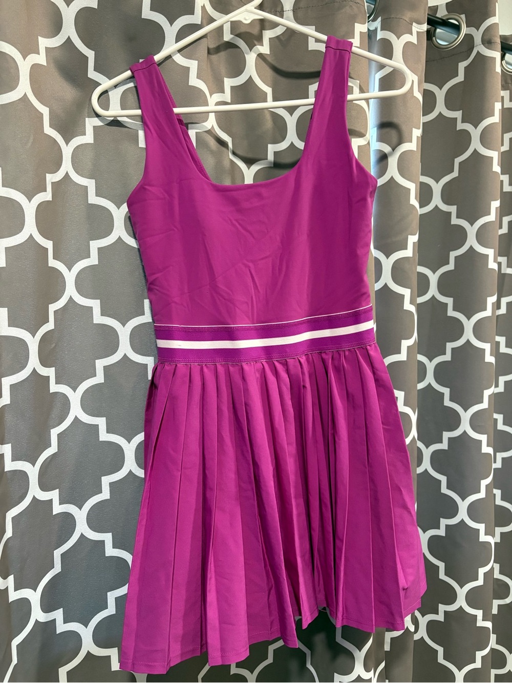 all in motion Fuchsia Pleated tennis dress